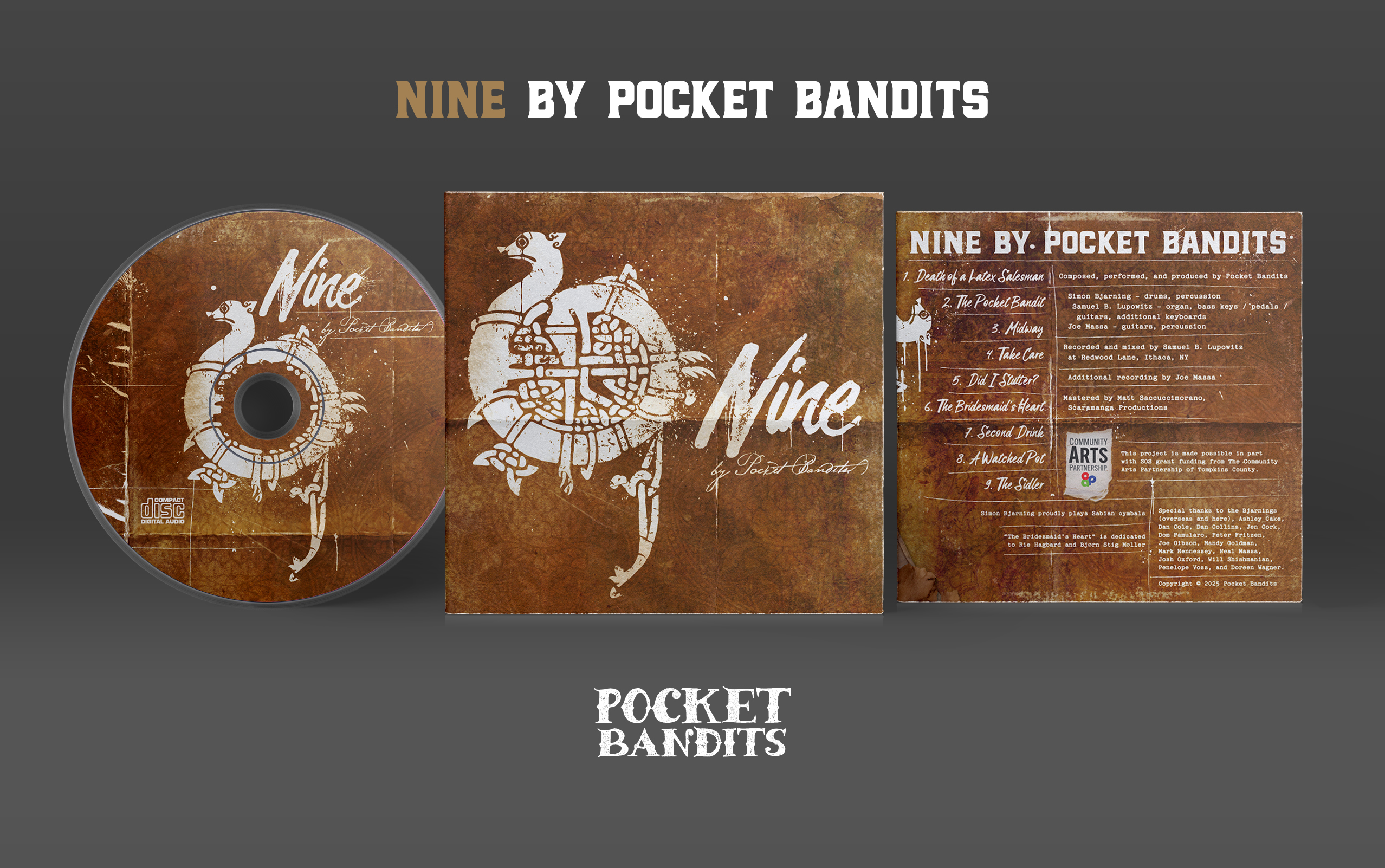 "Nine by Pocket Bandits" disc package